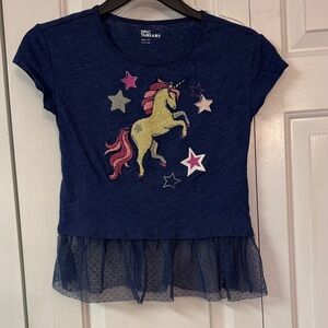 Epic Threads Blue Unicorn Tee with Stars